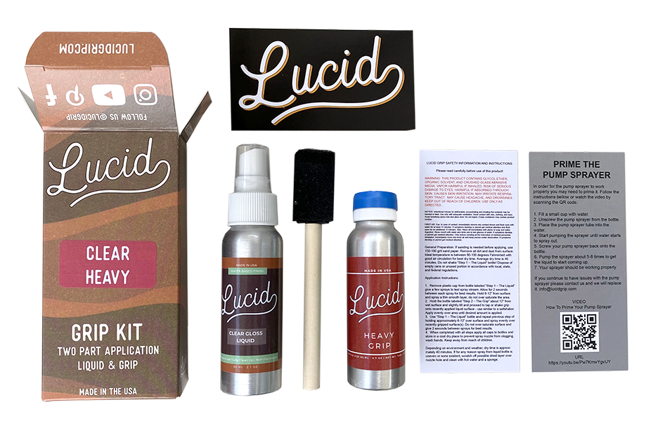 Lucid Grip - Clear Spray on Grip Tape Kit