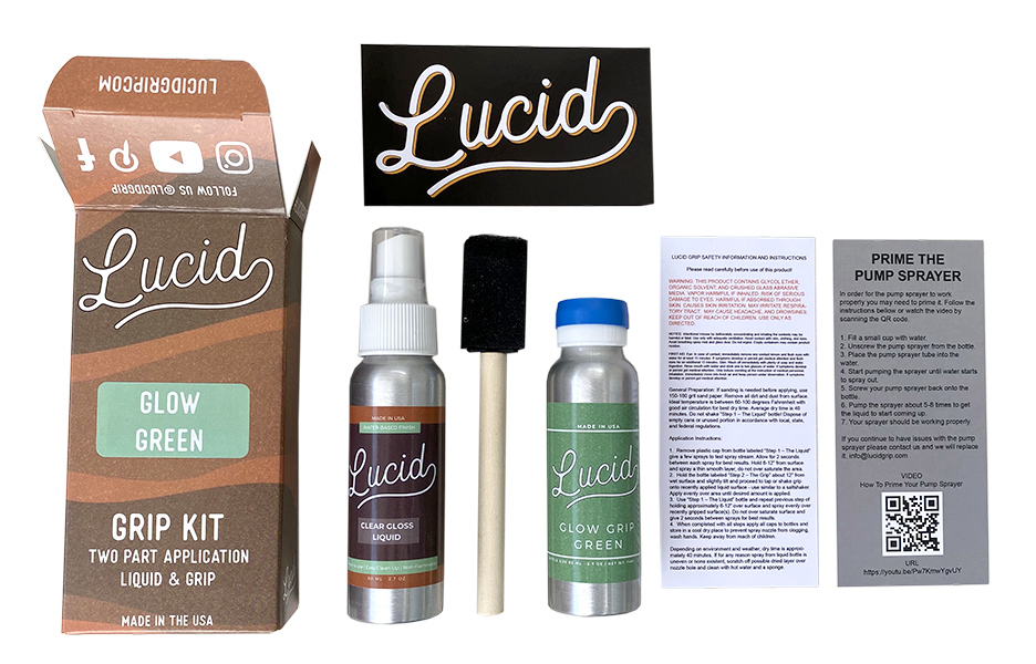 Lucid Grip - Glow Spray on Grip Tape Kit