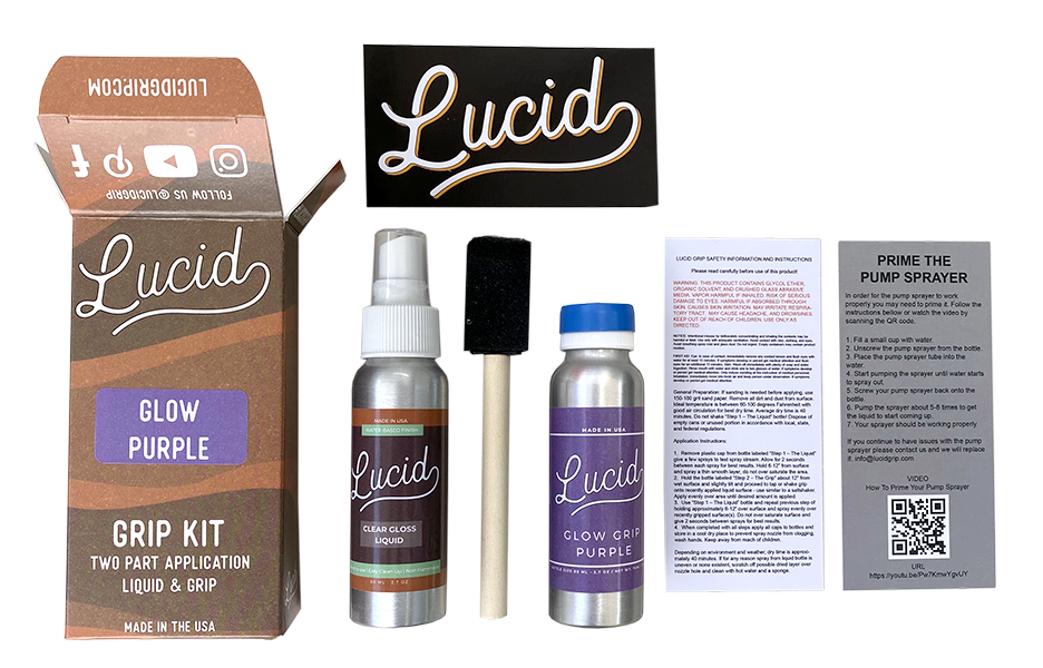 Lucid Grip - Glow Spray on Grip Tape Kit