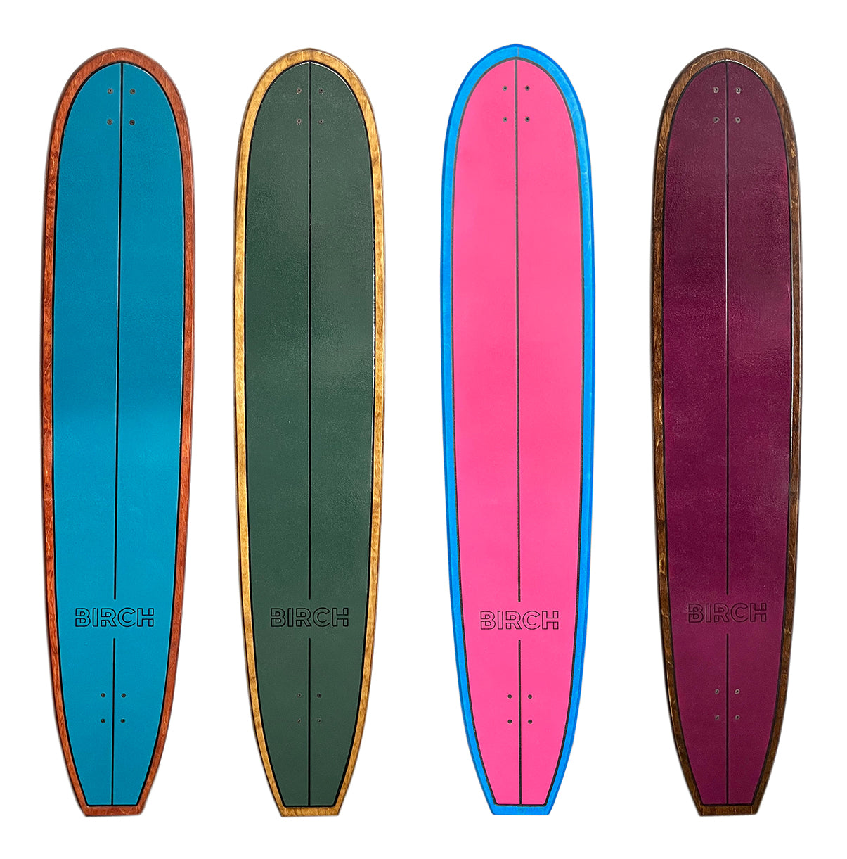 BIRCH 60" LOG Longboard Cruiser Skateboard - Complete Setup or Deck Only