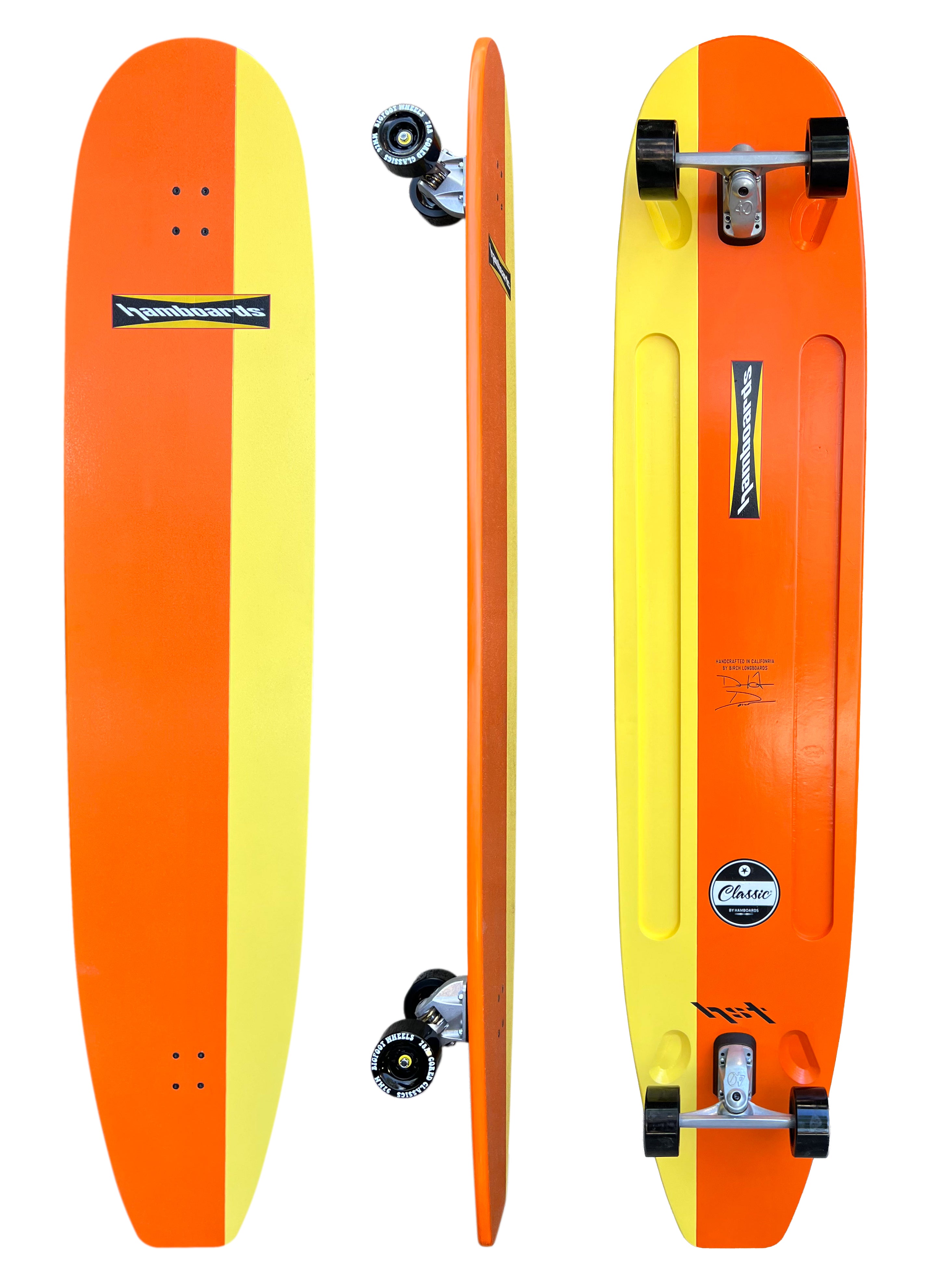 Hamboard 74" Original Painted Classic Longboard Skateboard