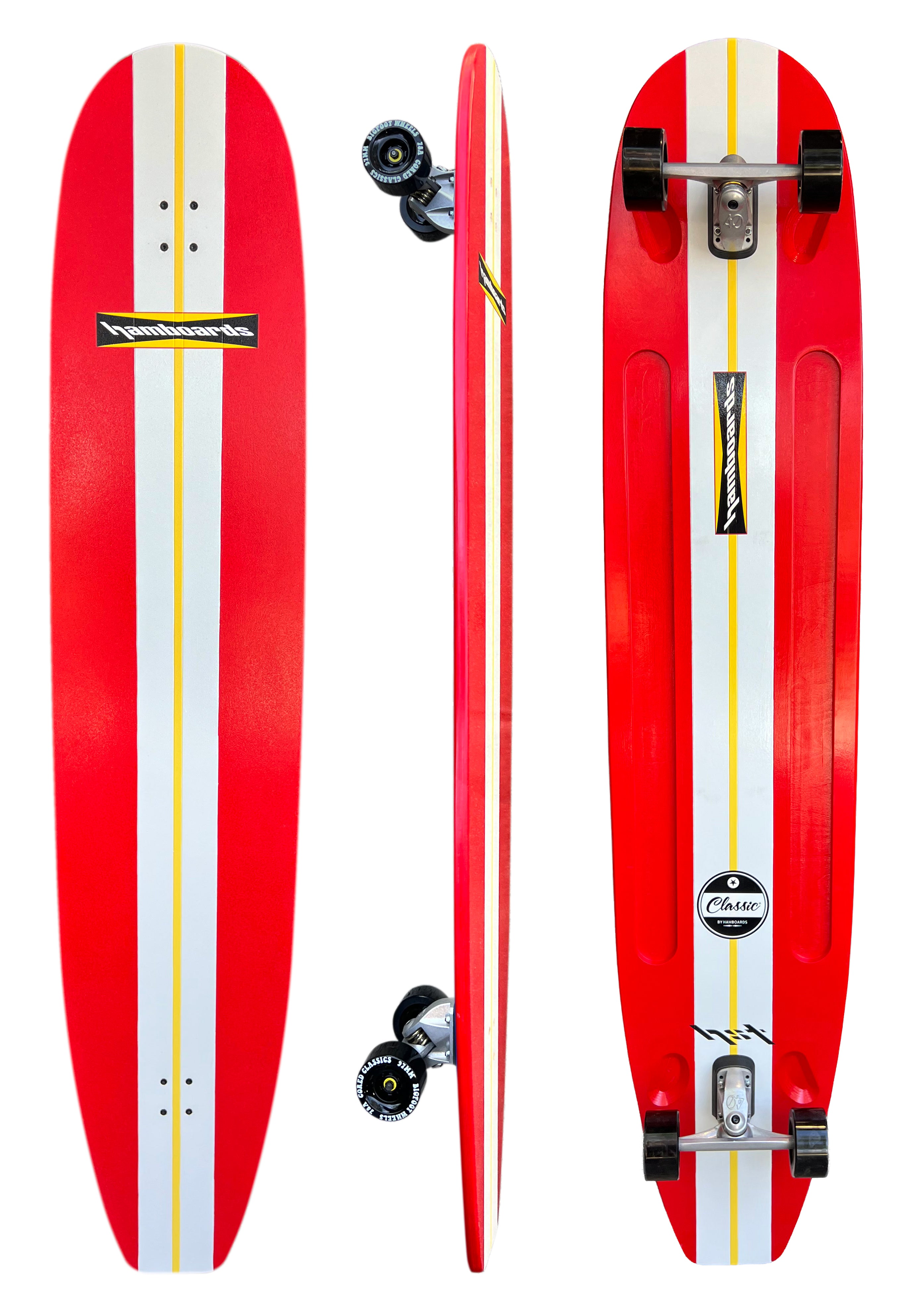 Hamboard 74" Original Painted Classic Longboard Skateboard