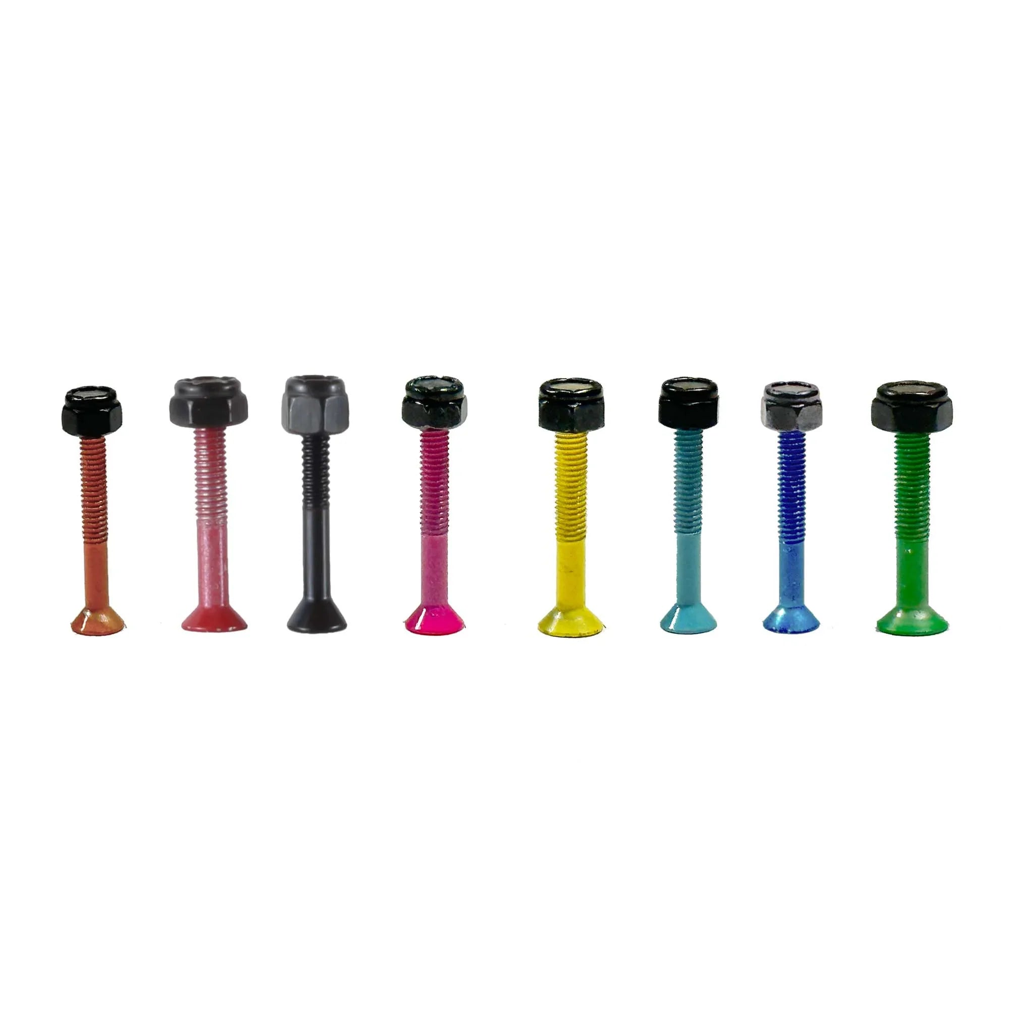 Colored Skateboard Mounting Hardware - Phillip Head Flat 1.25"