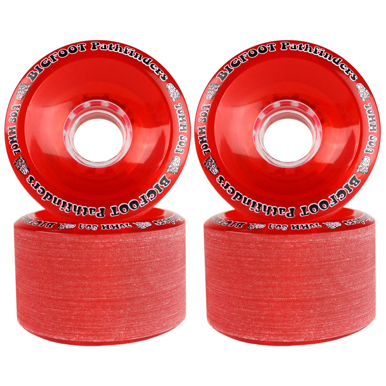 Bigfoot Longboard Skate Wheels - 70mm 80a Pathfinders