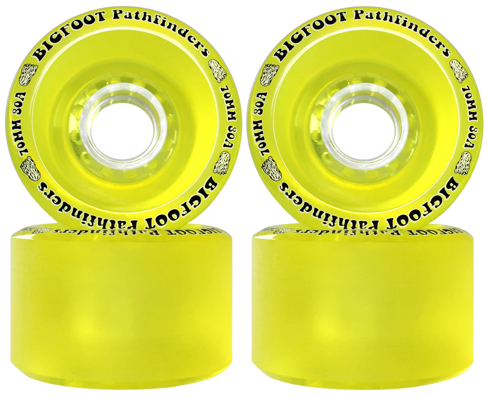 Bigfoot Longboard Skate Wheels - 70mm 80a Pathfinders