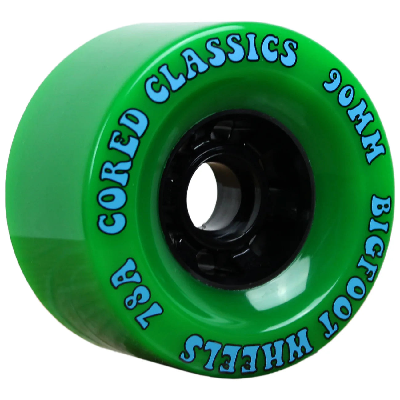 Bigfoot Longboard Wheels - 90mm 78a Cored Classics Green