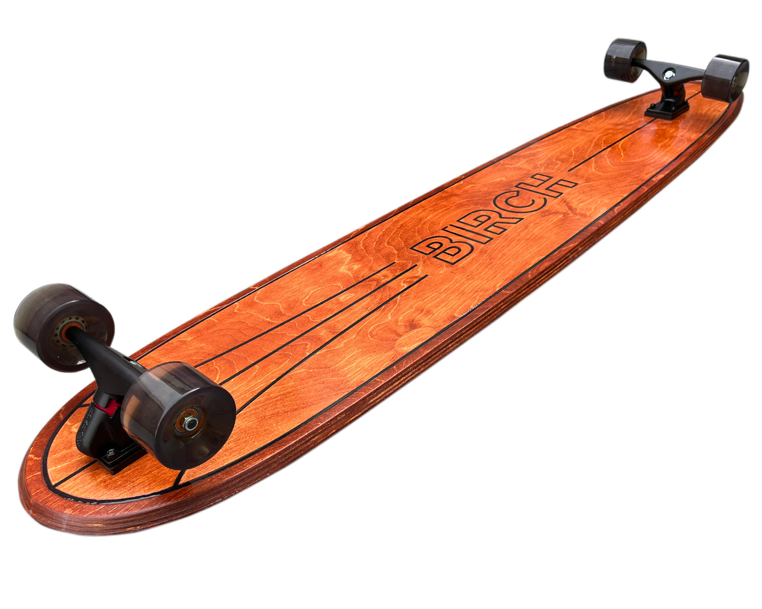 BIRCH 60" LOG Cruiser: Surf-Inspired Longboard Skateboard - Complete Setup