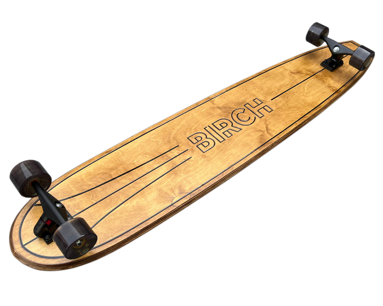 BIRCH 60" LOG Cruiser: Surf-Inspired Longboard Skateboard - Complete Setup