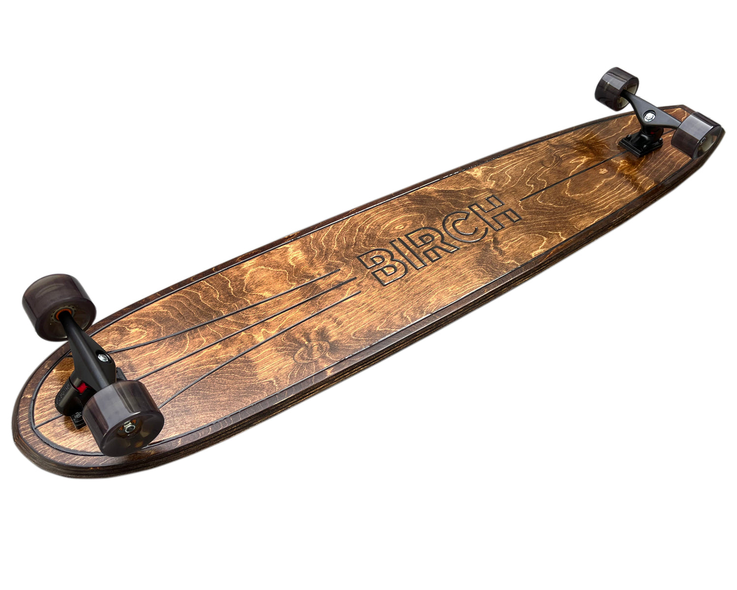 BIRCH 60" LOG Cruiser: Surf-Inspired Longboard Skateboard - Complete Setup